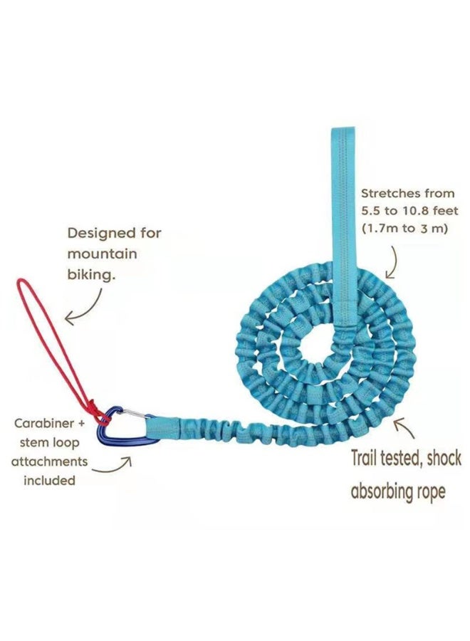 Daytoyz Bicycle Tow Rope Belt Strap,Bike Tow Rope Bungee Mountain Bike Parent-Child Pull Reflective Traction Portable Outdoor Bicycle Towing Strap with Frame Bag(Up to 500 lbs/225 kg) - Image 2